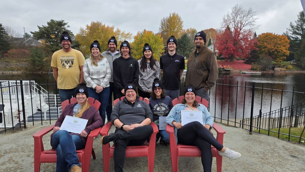 Group of Level 1 participants outside on a fall day
