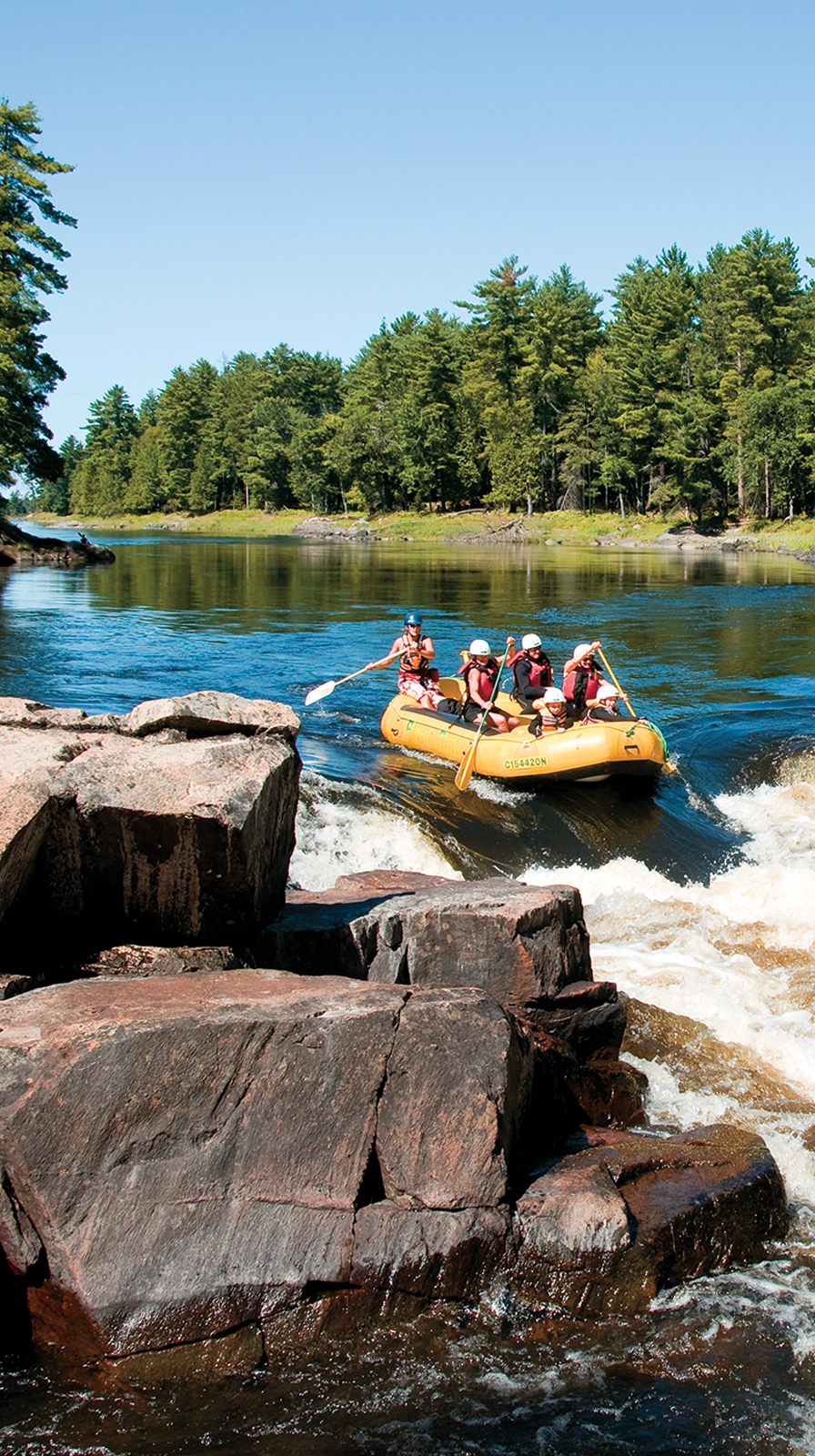 Whitewater rafting