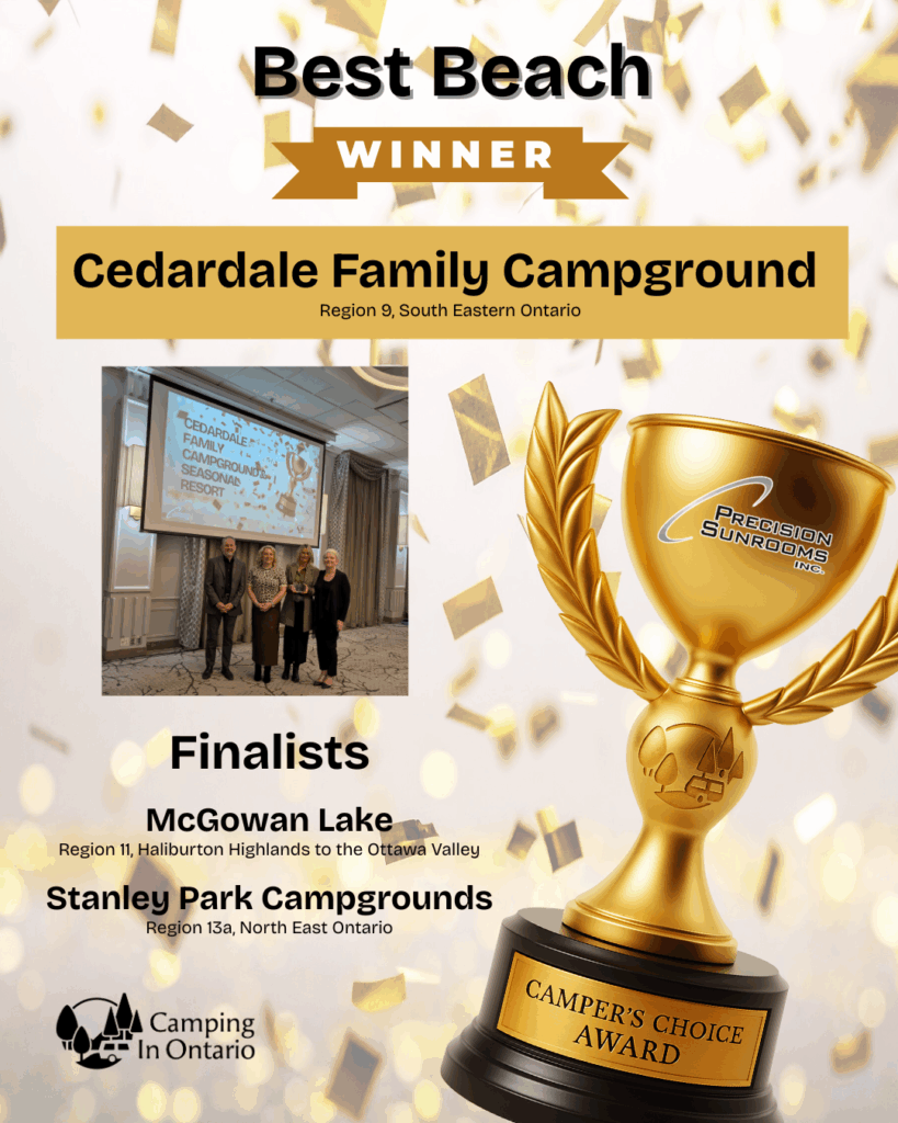 2025 Camping In Ontario Campers' Choice Award Winner