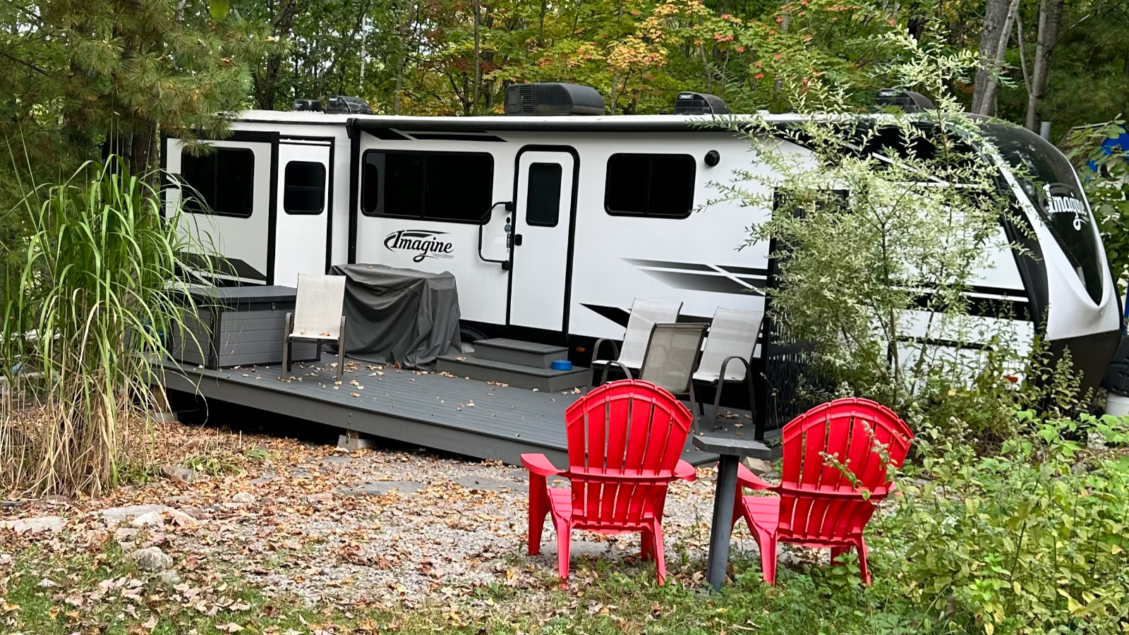 Currently on lovely seasonal, compost deck and shed included.